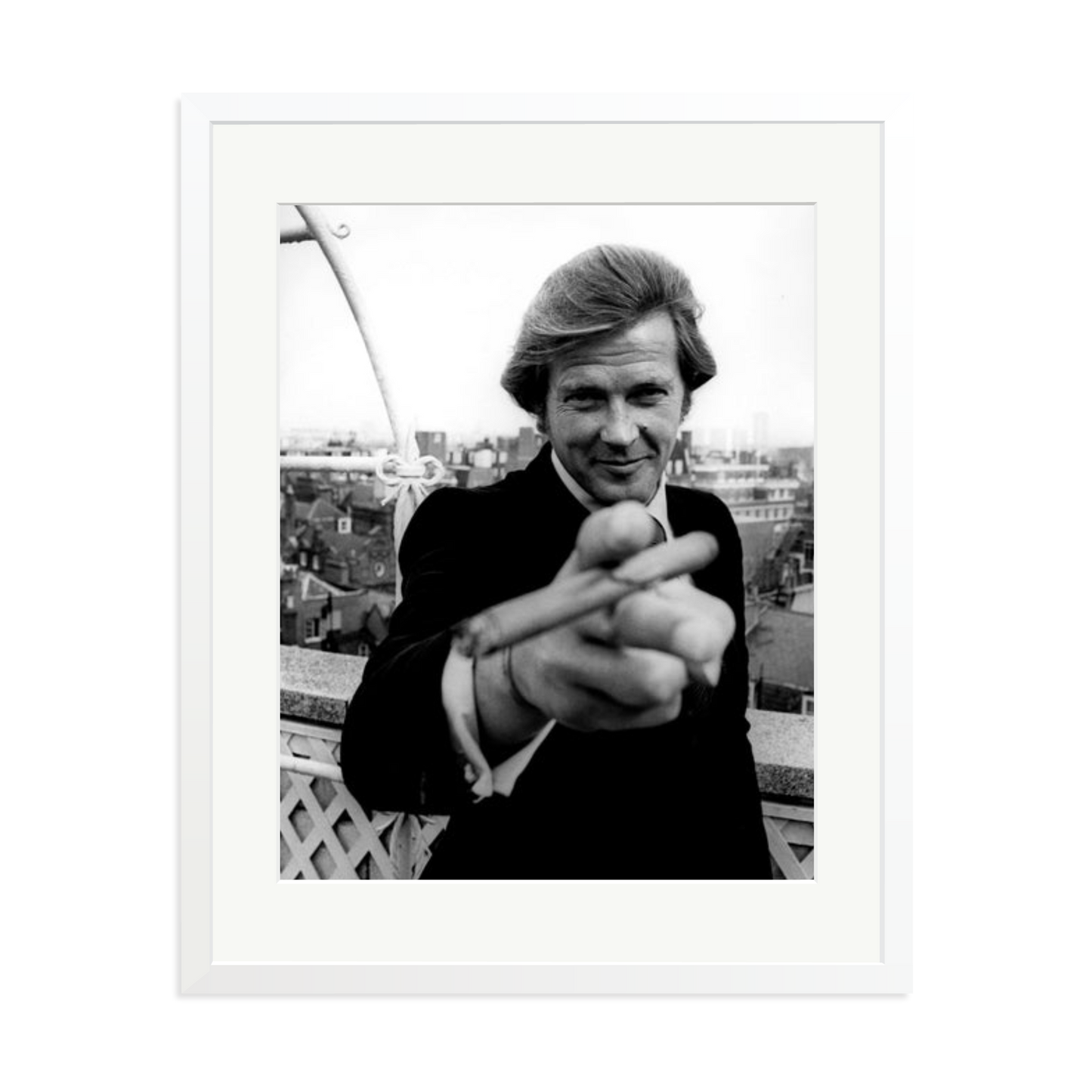 Roger Moore 1972 Bond Announcement Photo