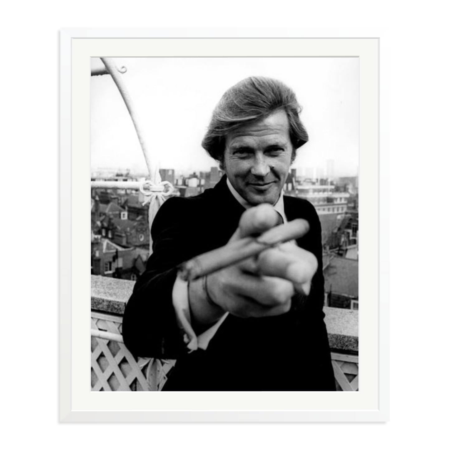 Roger Moore 1972 Bond Announcement Photo