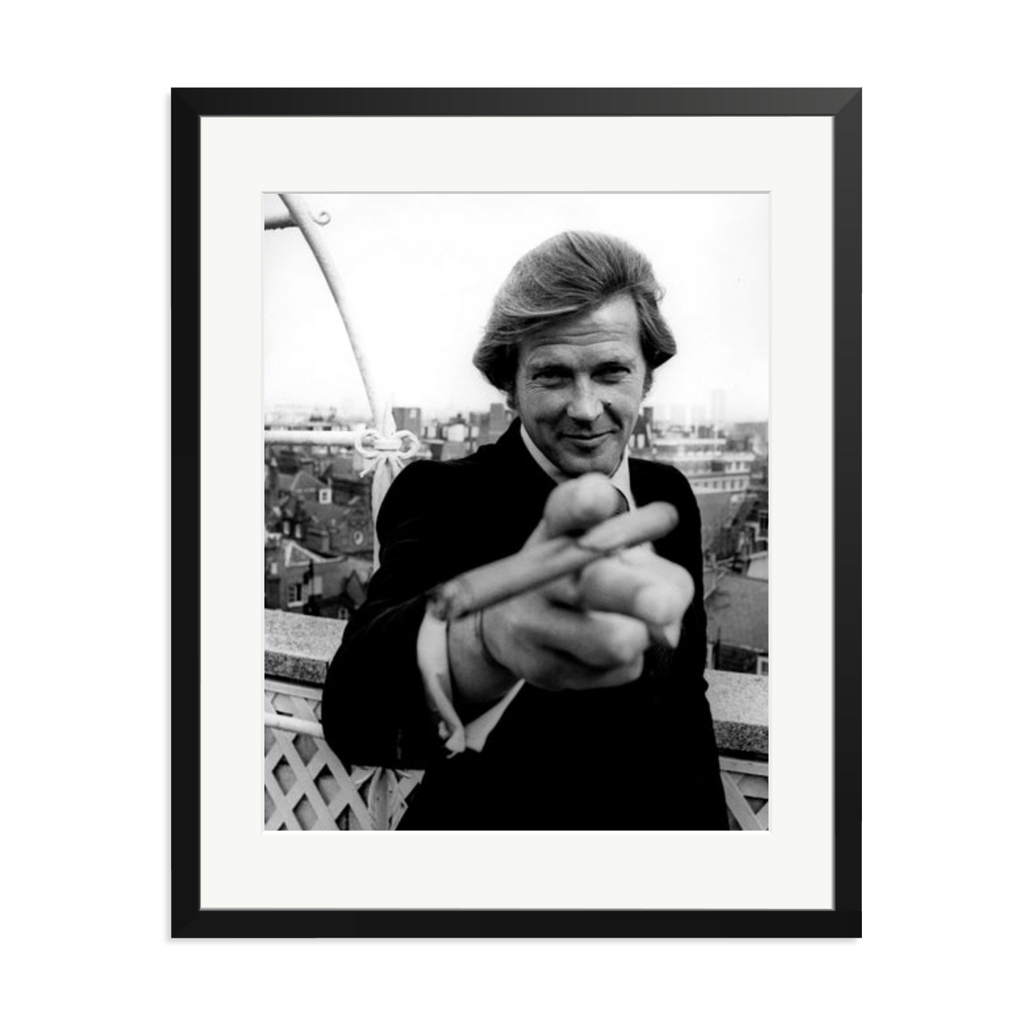 Roger Moore 1972 Bond Announcement Photo