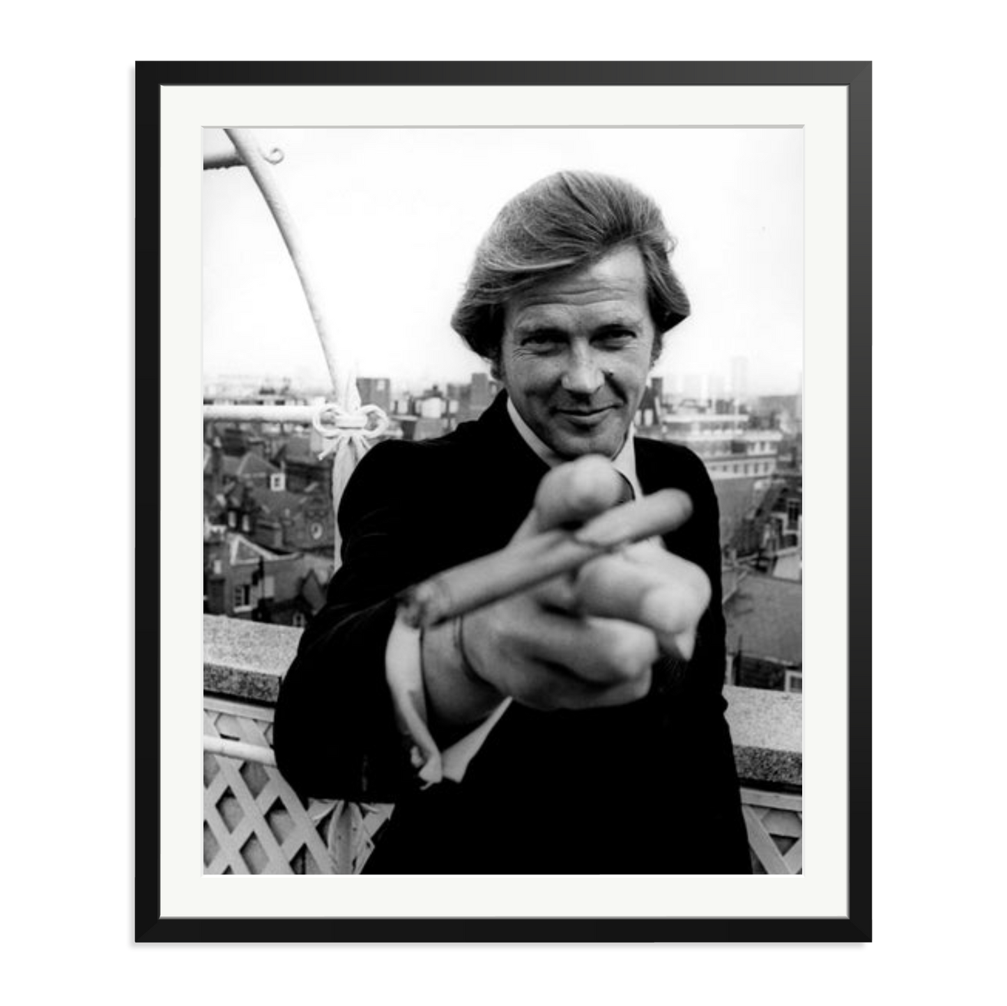 Roger Moore 1972 Bond Announcement Photo