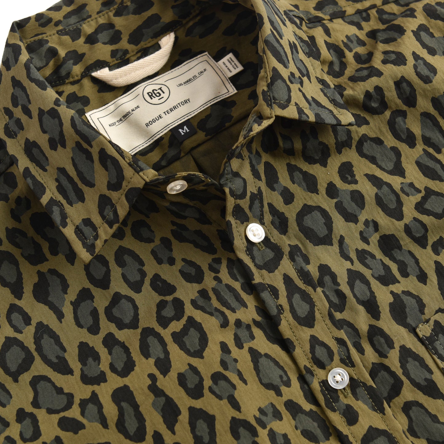 Rogue Territory Cheetah Camo Oxford Shirt