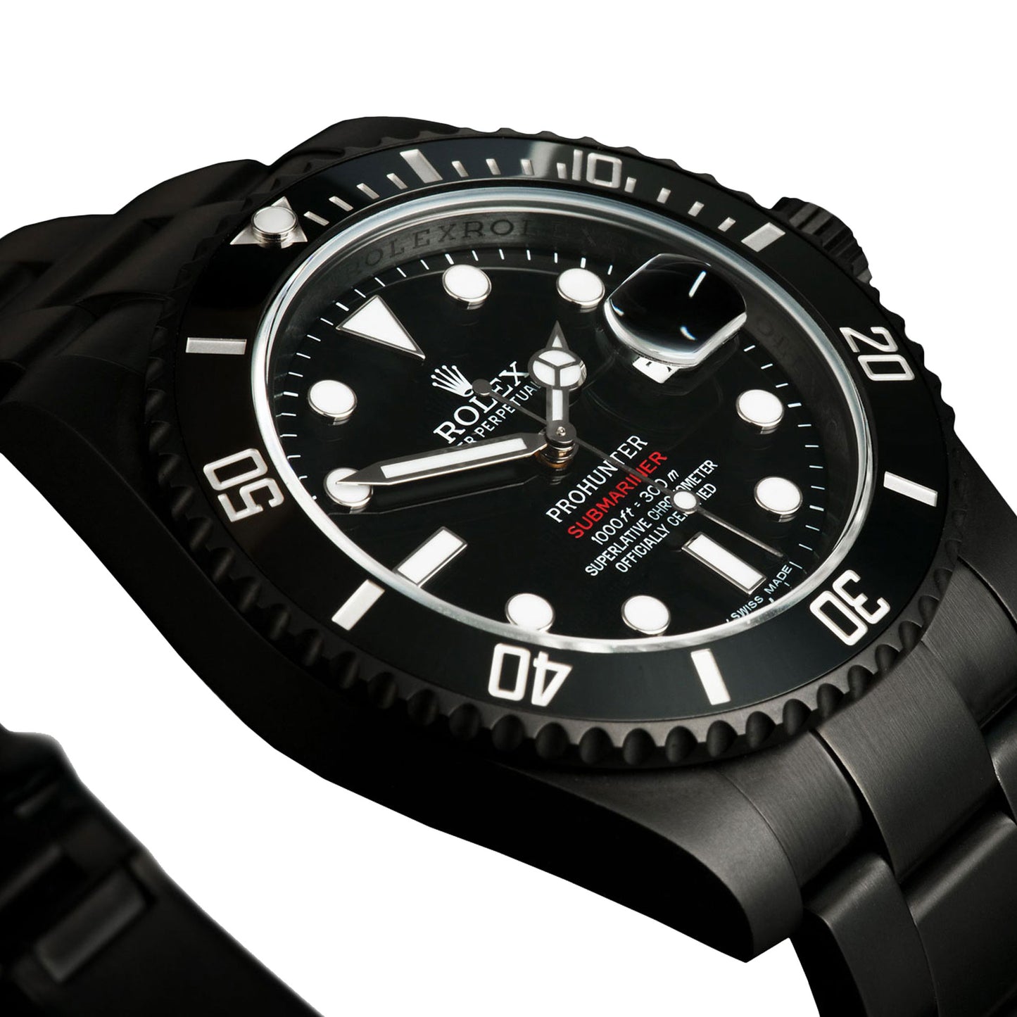 Pro Hunter Rolex Submariner Date Stealth Watch