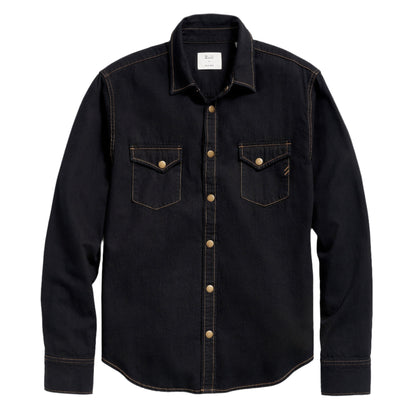Billy Reid Shoals Black Denim Shirt