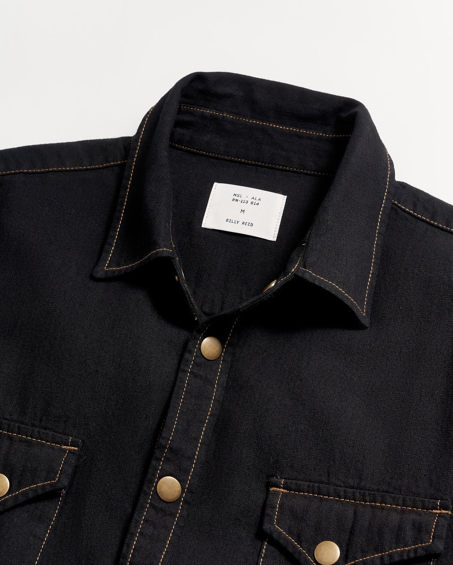 Billy Reid Shoals Black Denim Shirt