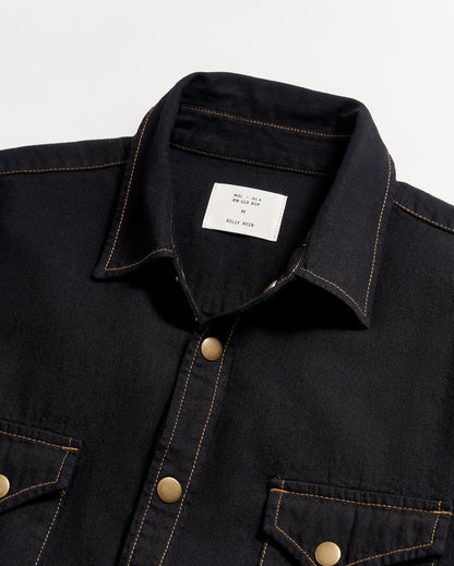 Billy Reid Shoals Black Denim Shirt