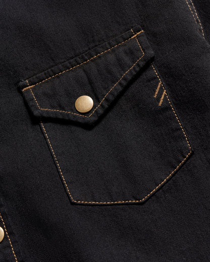 Billy Reid Shoals Black Denim Shirt