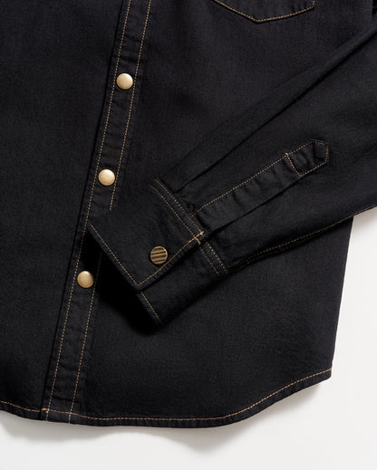 Billy Reid Shoals Black Denim Shirt