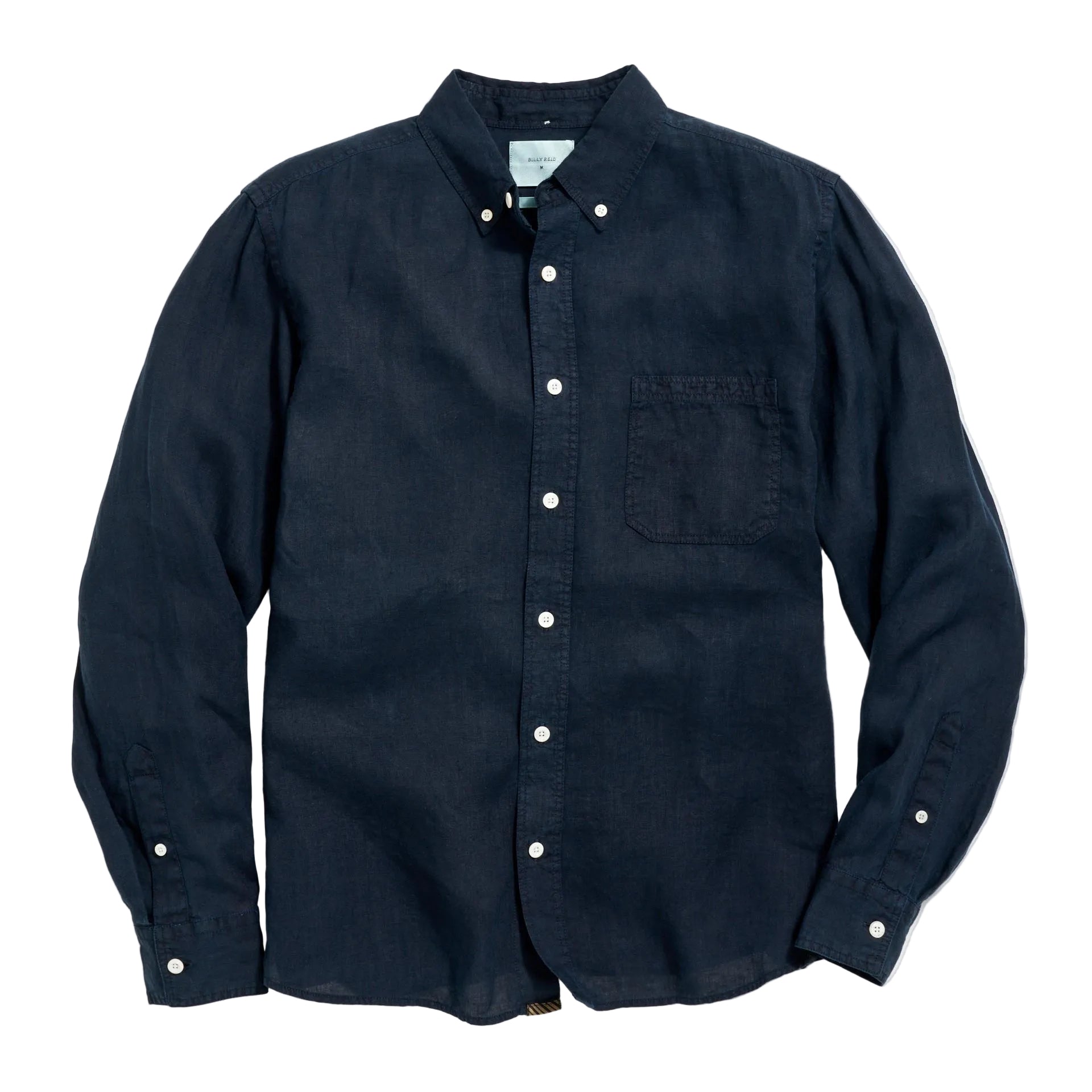 Tuscumbia Linen Shirt Button Down Carbon Blue