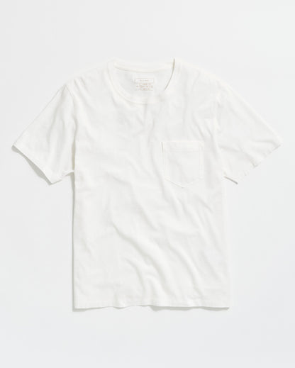 Billy Reid Washed Tee White