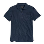 Billy Reid Pique Pensacola Polo - Carbon Blue