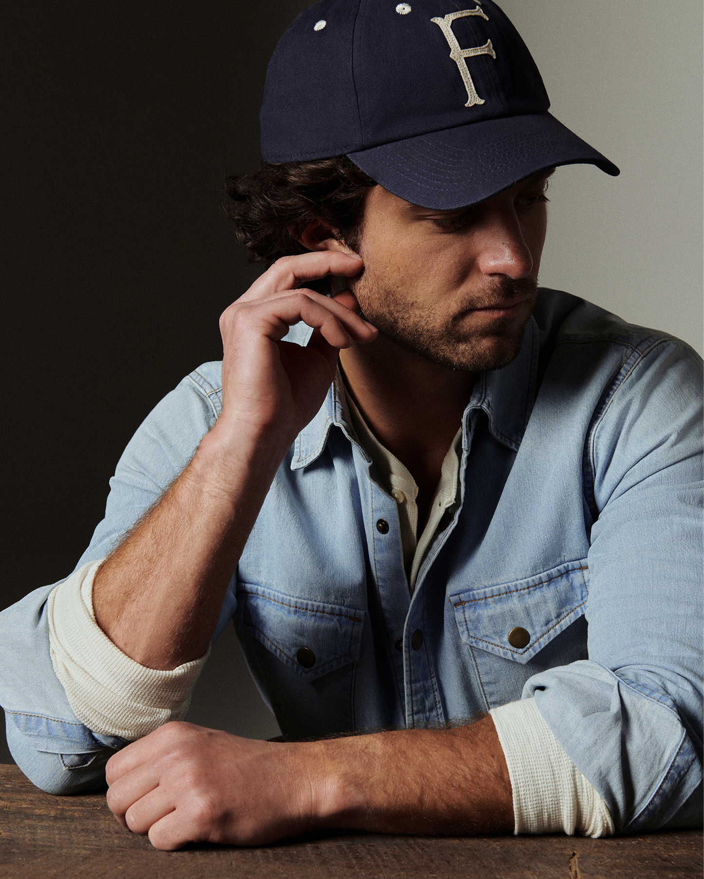 Billy Reid Washed Shoals Denim Shirt