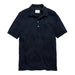 Billy Reid Diamond Sweater Polo - Carbon Blue