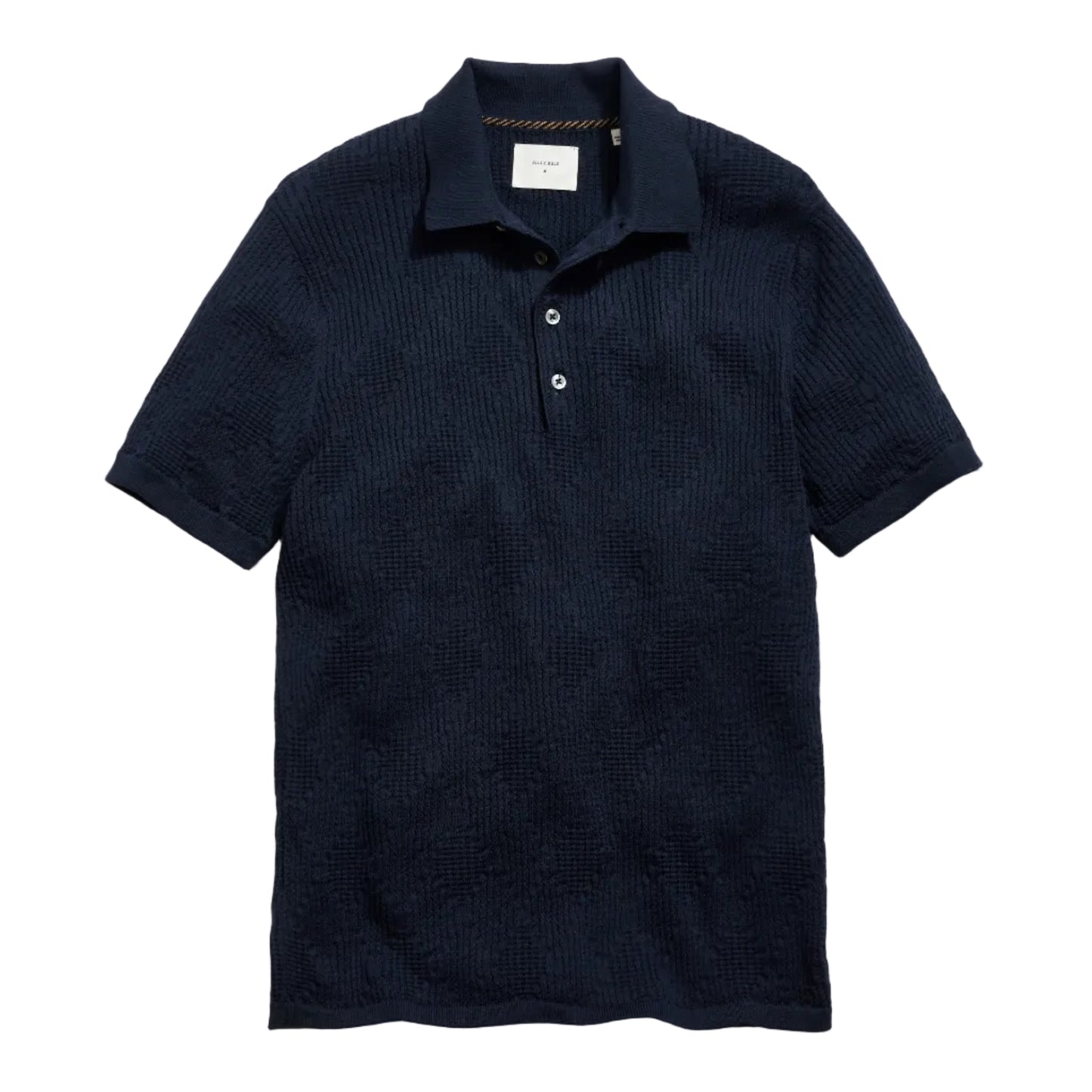 Diamond Sweater Polo Carbon Blue