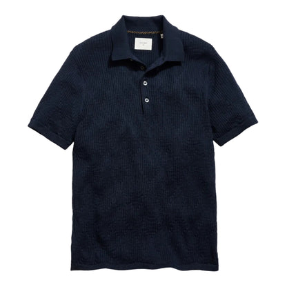 Diamond Sweater Polo Carbon Blue