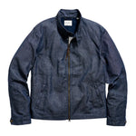 Billy Reid Waxed Denim Harrington Jacket - Indigo