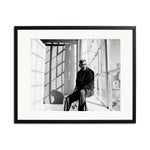 Samuel L. Jackson in NYC Framed Print - Black