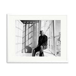 Samuel L. Jackson in NYC Framed Print - White