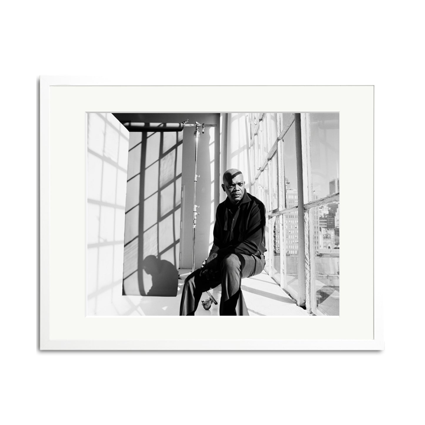 Samuel L. Jackson in NYC Framed Print