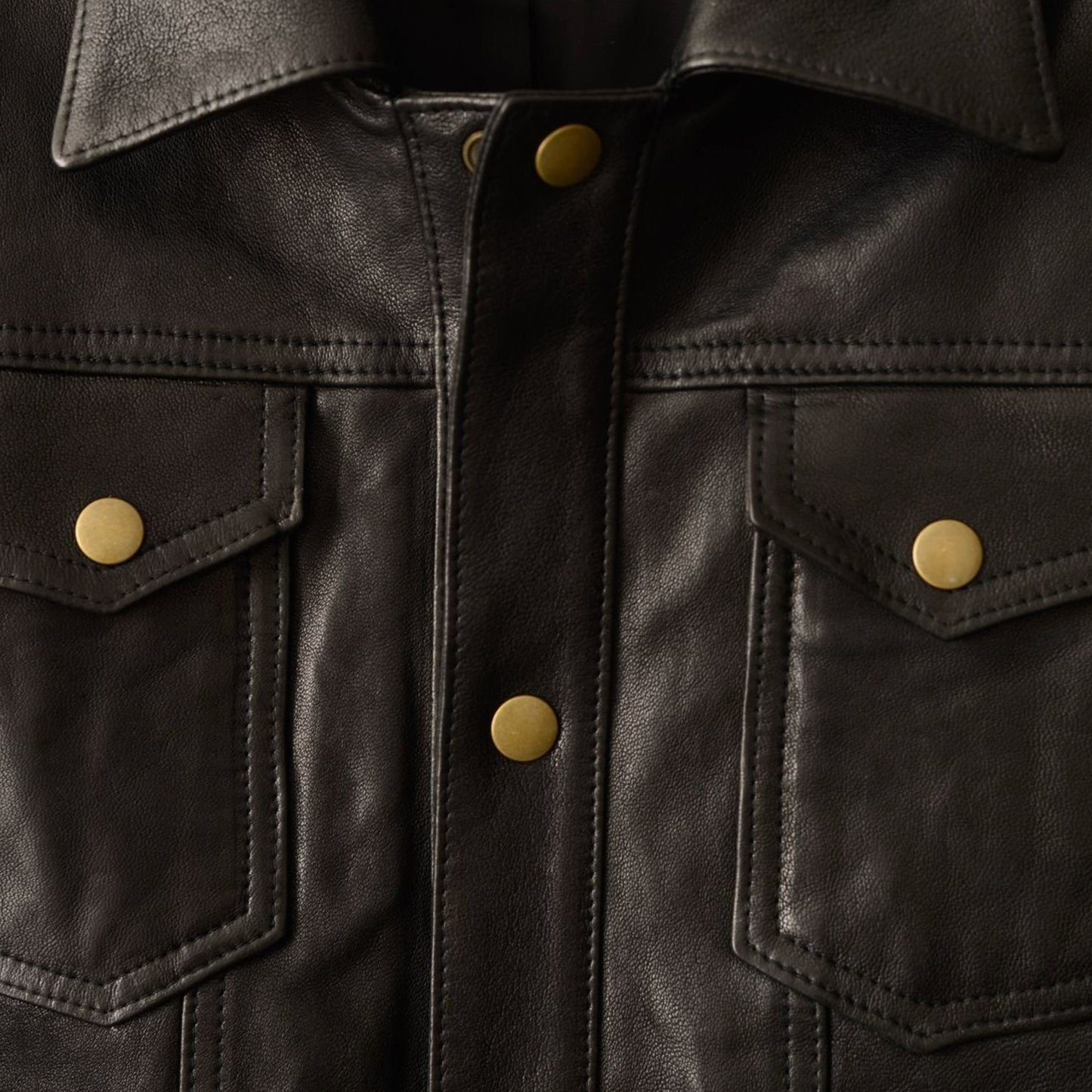 Savas Black Oiled Lamb Denham Jacket