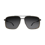Barton Perreira 007 Scaramanga Sunglasses - Black Satin / Gold / Noir (AR) With Breath Logo