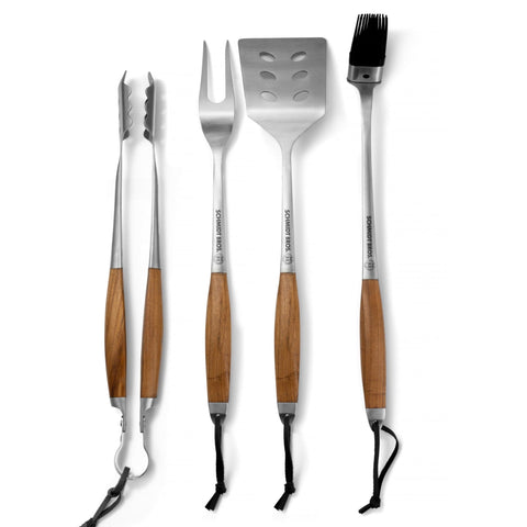 Schmidt Bros. Bonded Teak 4-Piece Grill Set Schmidt Bros. Bonded Teak 4-Piece Grill Set