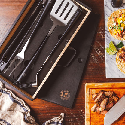 Schmidt Bros. Carbon 6, 4-Piece Grill Set