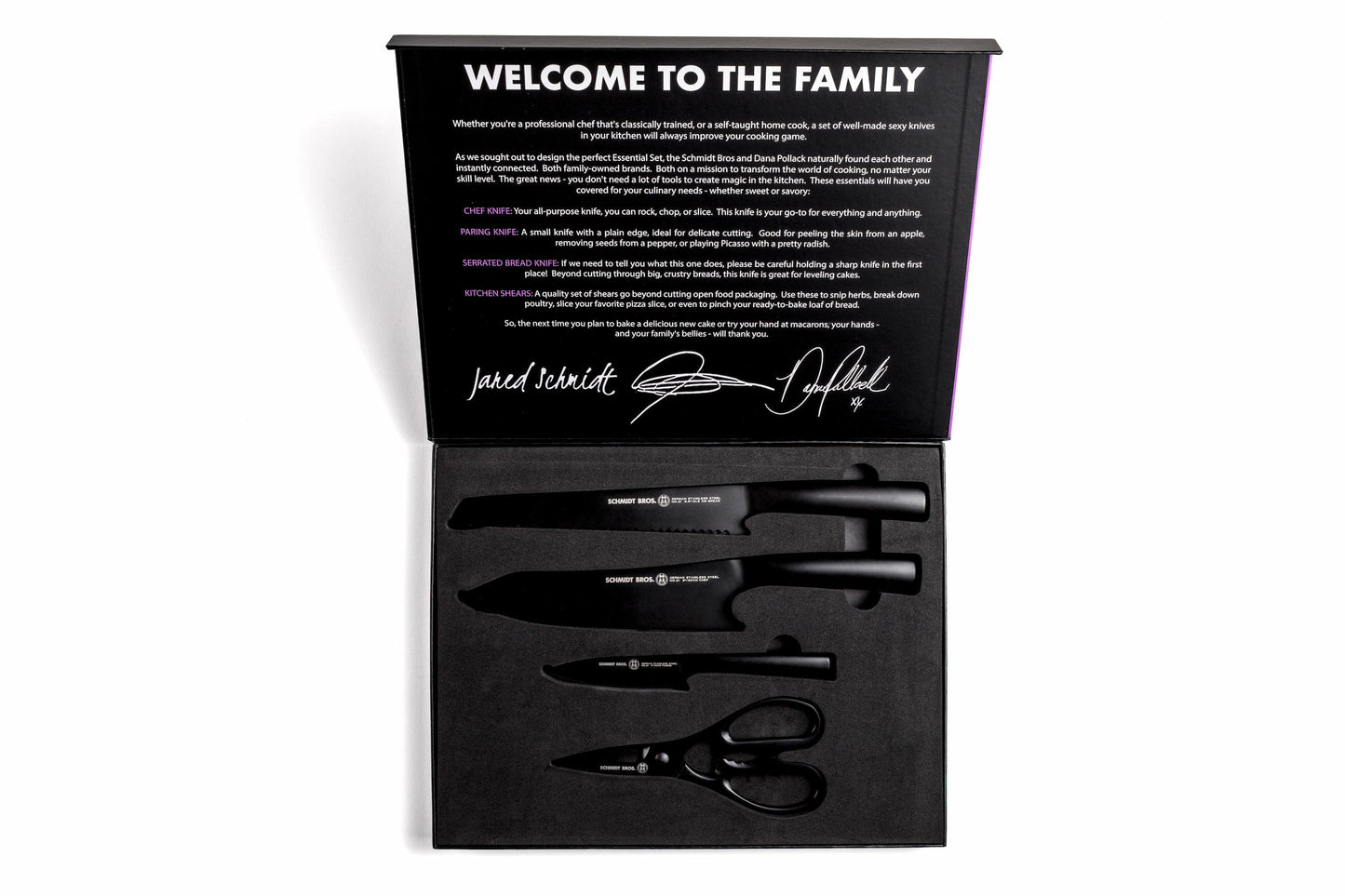 Schmidt Bros. x Dana's Bakery Jet Black 4-Piece Essential Set