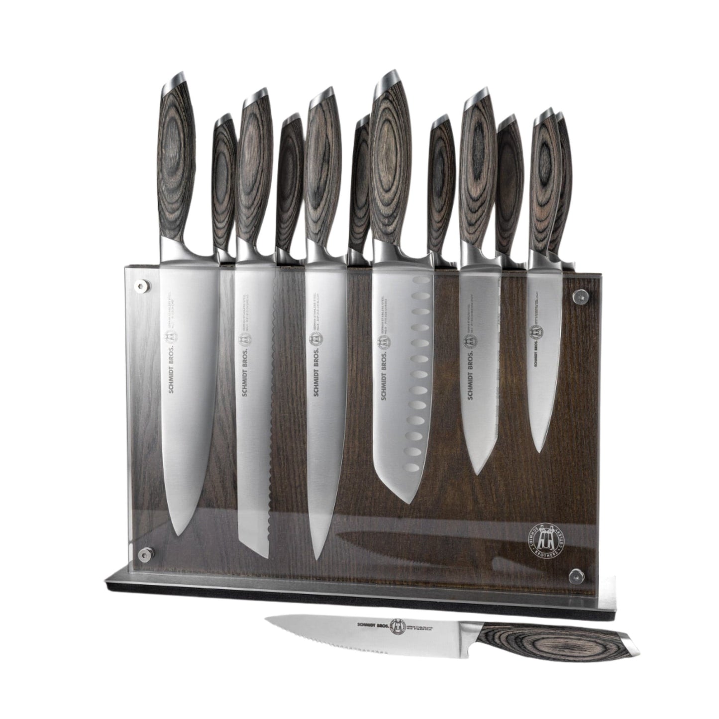 Schmidt Bros. Bonded Ash 15-Piece Knife Block Set