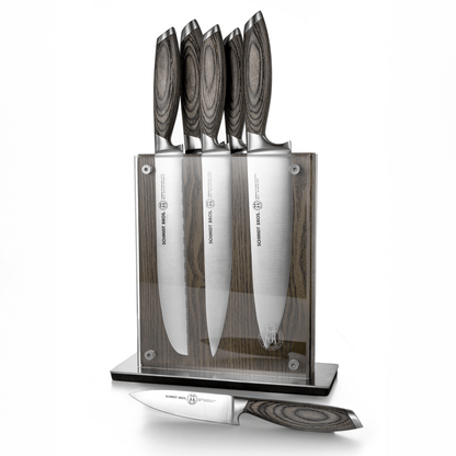 Schmidt Bros. Bonded Ash 7-Piece Knife Block Set