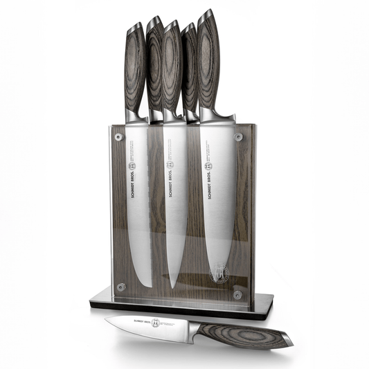 Schmidt Bros. Bonded Ash 7-Piece Knife Block Set