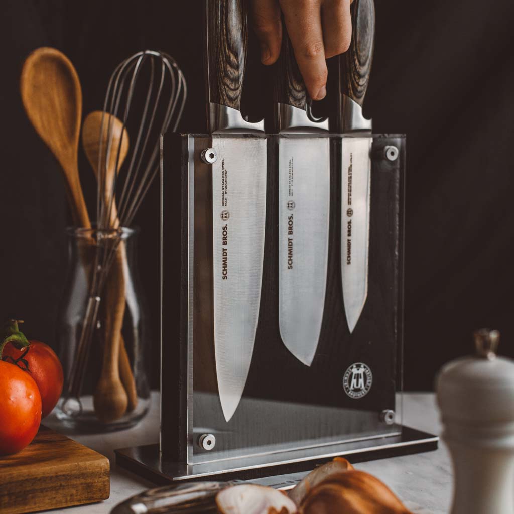 Schmidt Bros. Bonded Ash 7-Piece Knife Block Set