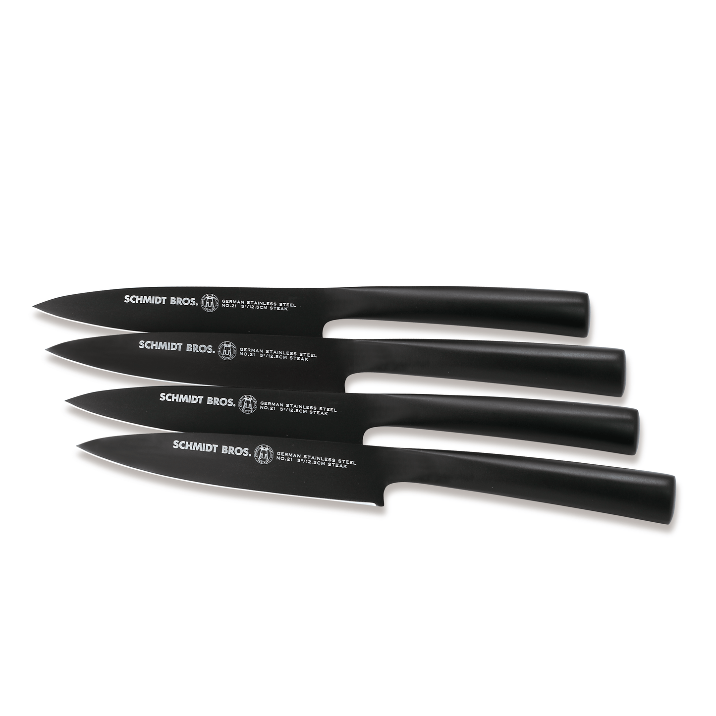 Schmidt Bros. Jet Black, 4-Piece Steak Knife Set