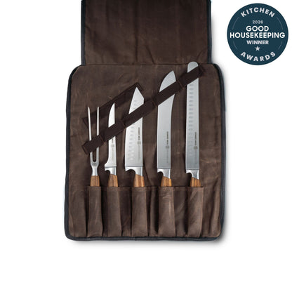 Schmidt Bros. Zebra Wood BBQ 6-Piece Knife Set