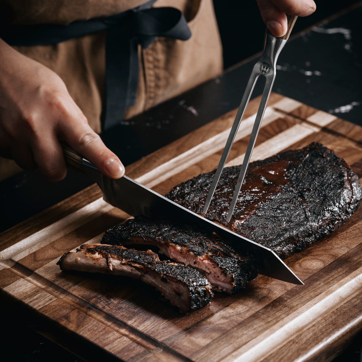 Schmidt Bros. Zebra Wood BBQ 6-Piece Knife Set