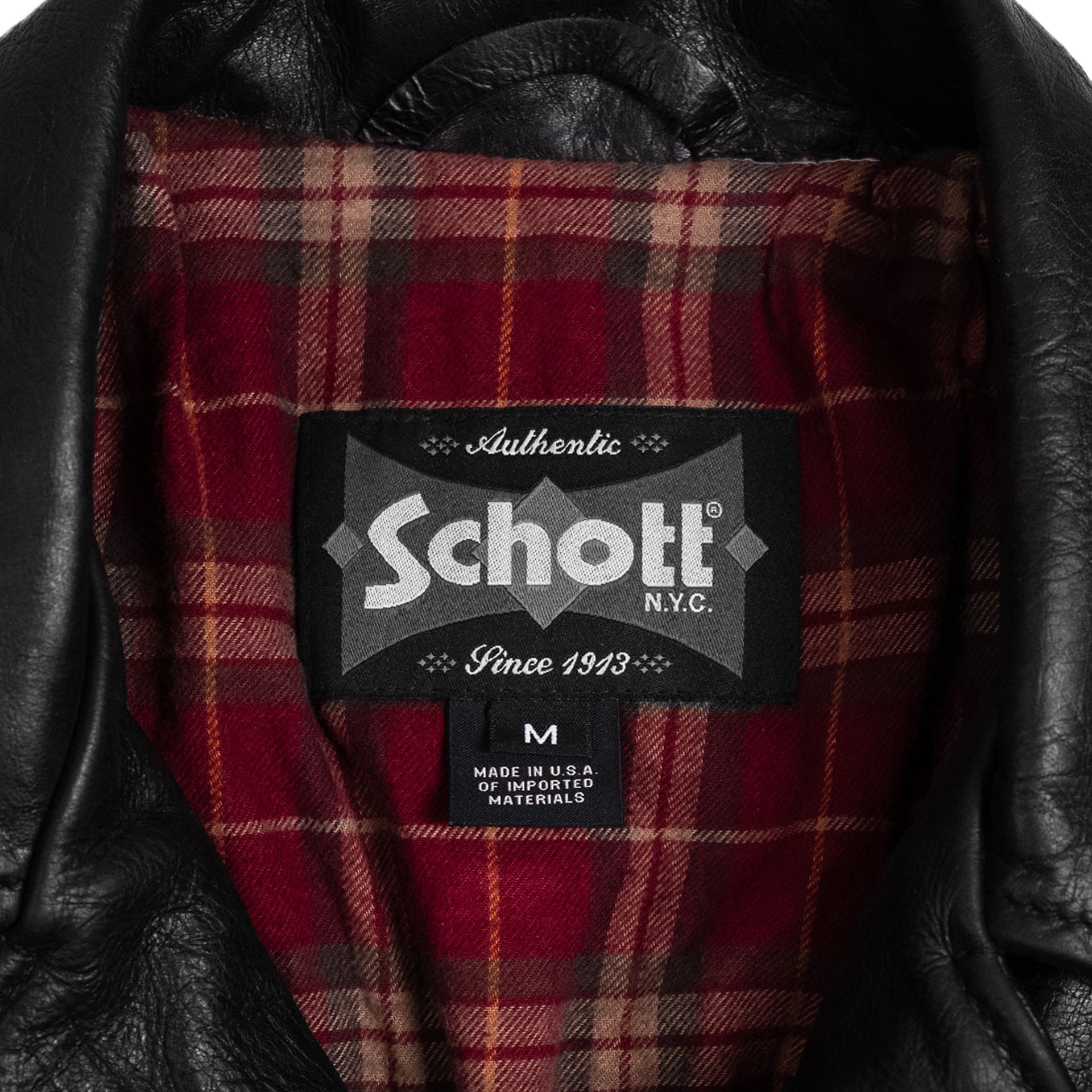 Schott orders NYC Perfecto 1913th Leather Jacket size xxl