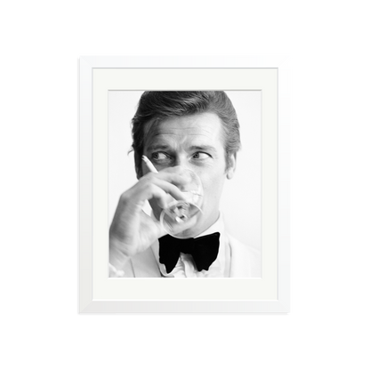 Shaken Not Stirred Framed Print White Medium