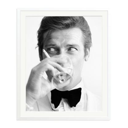 Shaken Not Stirred Framed Print White XXL