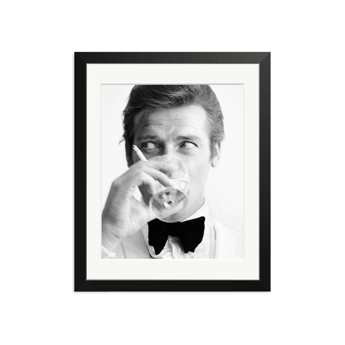 Shaken Not Stirred Framed Print Black Medium