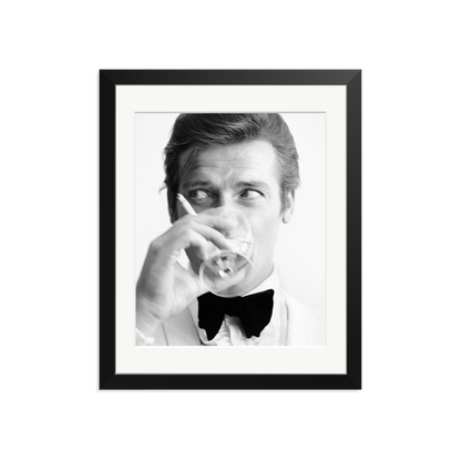 Shaken Not Stirred Framed Print Black Medium