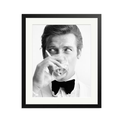 Shaken Not Stirred Framed Print Black Large