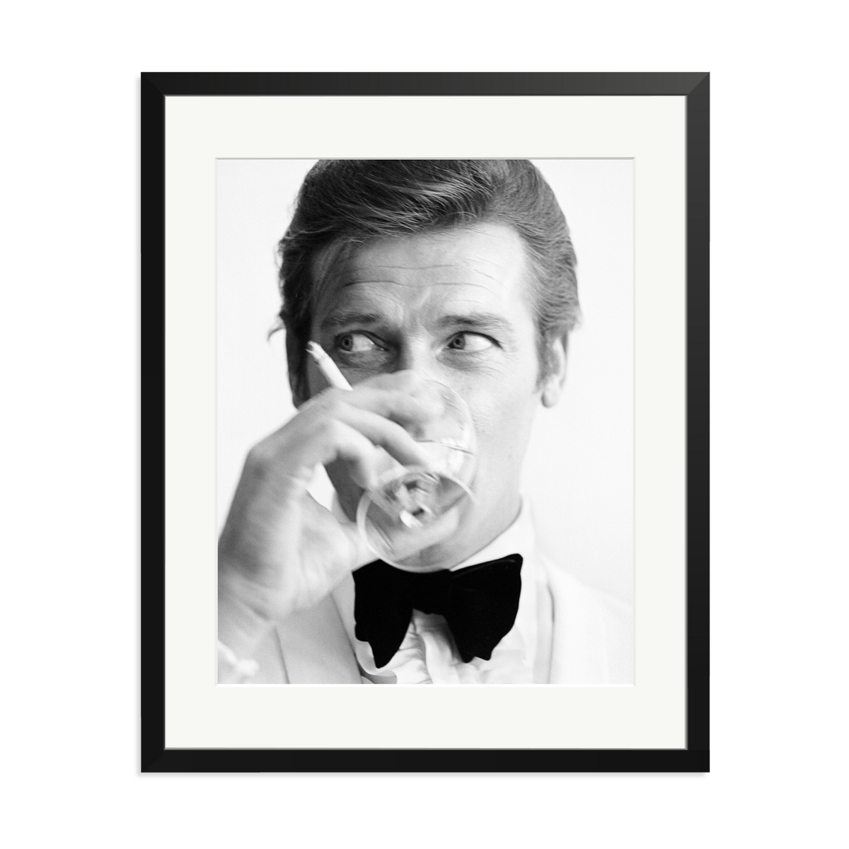Shaken Not Stirred Framed Print Black XL