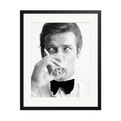 Shaken Not Stirred Framed Print Black XL