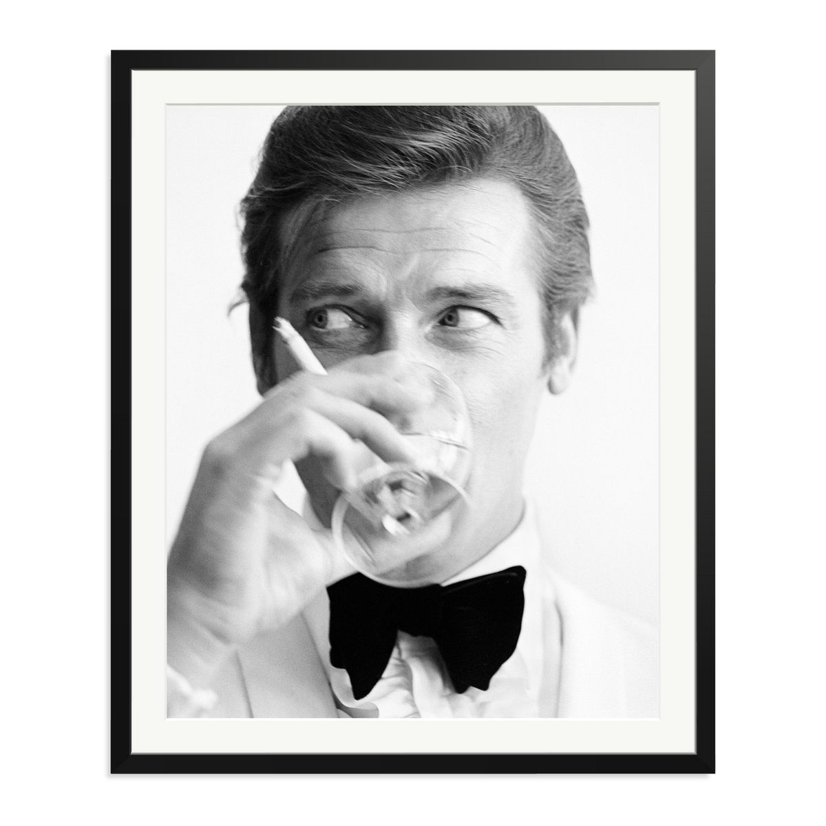Shaken Not Stirred Framed Print Black XXL