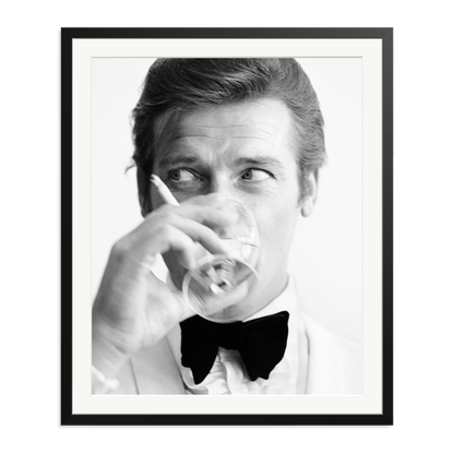Shaken Not Stirred Framed Print Black XXL