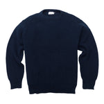 American Trench Shaker Stitch Sweater - navy