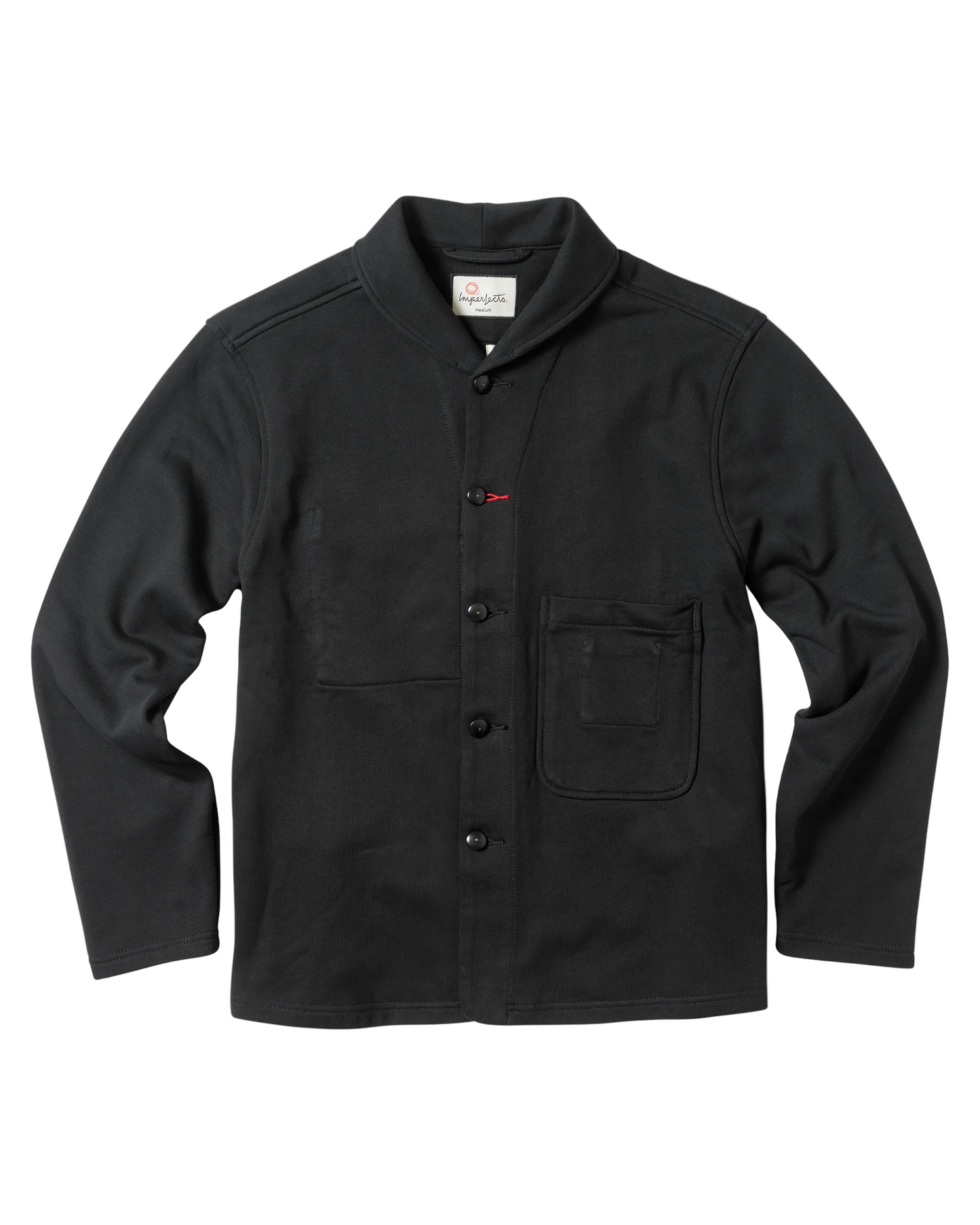 Shepherds Shirt in French Terry Obsidian