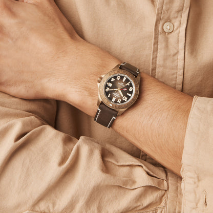 Shinola Bronze Monster GMT Watch