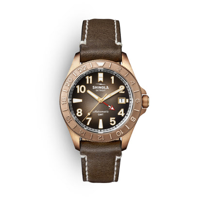 Shinola Bronze Monster GMT Watch