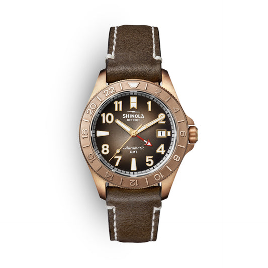 Shinola Bronze Monster GMT Watch