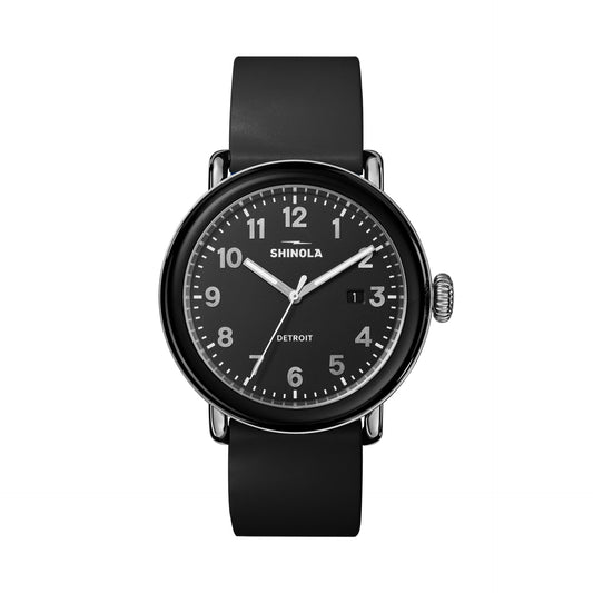 Shinola Double Black Detrola Watch